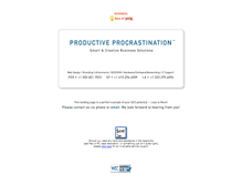 Tablet Screenshot of procrastination.net